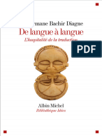 De langue à langue – L'hospitalité de la traduction -- Souleymane Bachir Diagne -- 2022 -- Éditions Albin Michel -- 9782226473615 -- 638368cf9a4ea688f01bf9d443d1a7dd -- Anna’s Archive