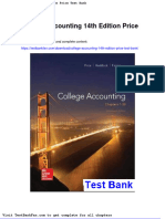 College Accounting 14th Edition Price Test Bank