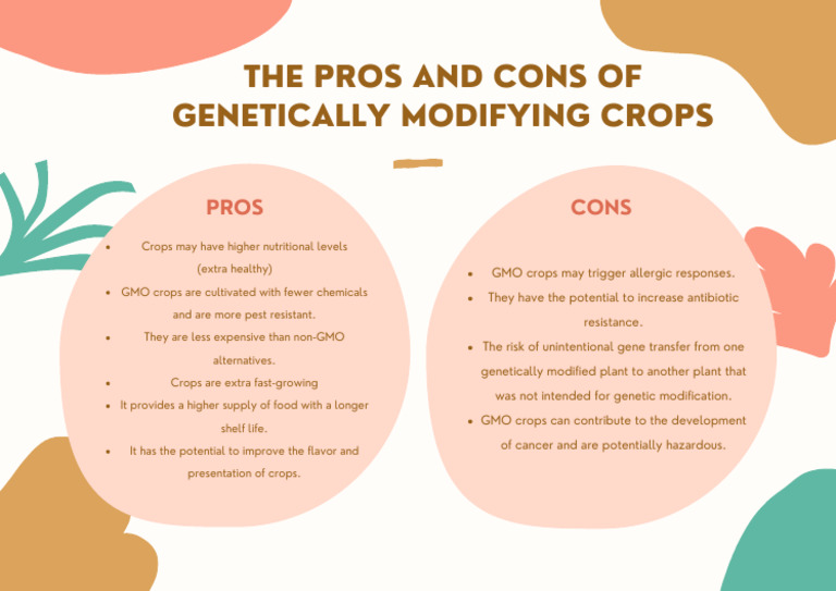 Pros and Cons of GMO Crops | PDF | Wellness