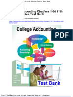 College Accounting Chapters 1-24-11th Edition Nobles Test Bank