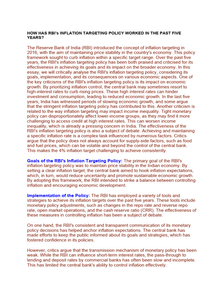 Money and Banking Assignment PDF