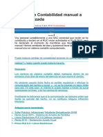 Cambio de Contabilidad Manual A Computarizada