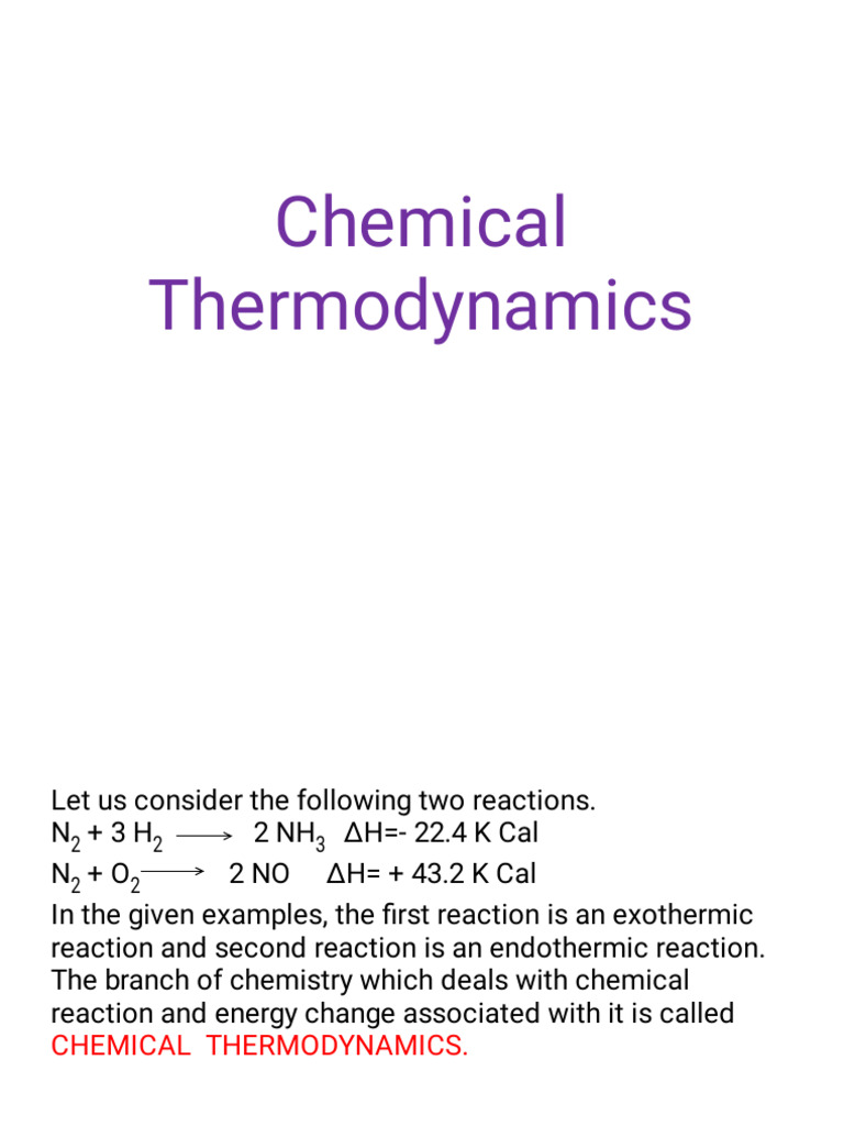 WHAT IS CHEMICAL THERMODYNAMICS IN CHEMISTRY visual data 3