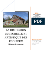 Memoire La-Dimension Culturelle Et Artistique Des Ecolieux Version Finale Jeremy Esbert