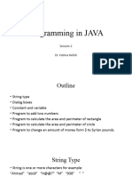 Programming in Java - 4