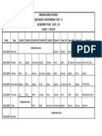Pt-II Time Table 2023