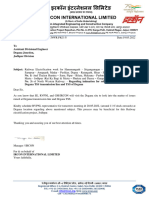 Degana Transmission Line Surve Intimation Letter