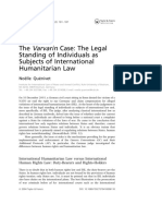 (04b) The Varvarin Case - The Legal Standing of Individuals As Subjects of International Humanitarian Law