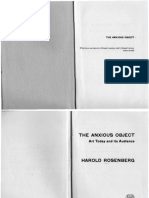 1965 Rosenberg Harold The Anxious Object Art Today and Its Audience