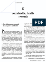 Lectura. Socialización, Familia y Escuela