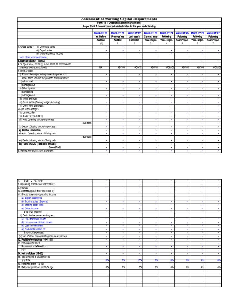 CMA Data PDF Balance Sheet Fixed Asset