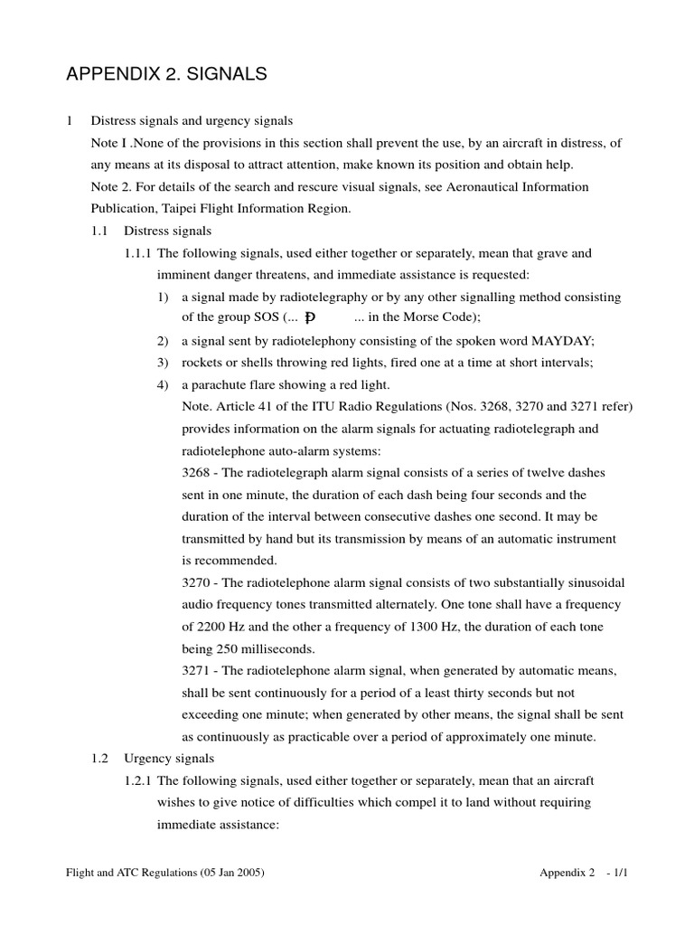 Ground and Air Signal Codes | PDF | Aviation | Aircraft