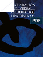 Declaración Universal Derechos Lingüísticos