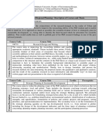 PHD in URP Description of Courses-FED-KAU