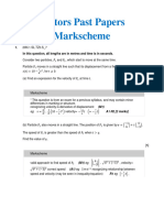 Vectors Worksheet Markscheme AA HL