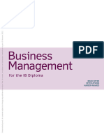 Ib Business Managment For The Ib Diploma Program Sample Pages