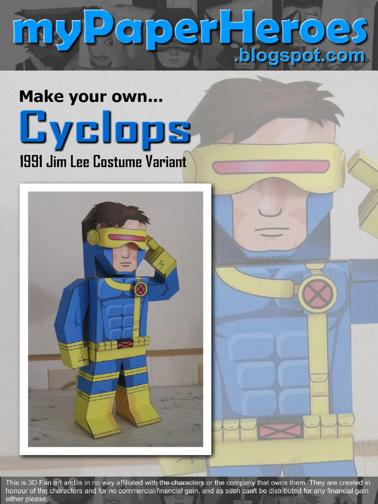 Mypaperheroes Cyclops Jimlee | PDF