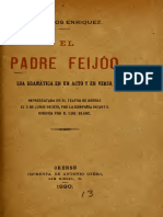 Curros Enriquez M - El Padre Feijoo Loa Dramatica en Un Acto Y en Verso