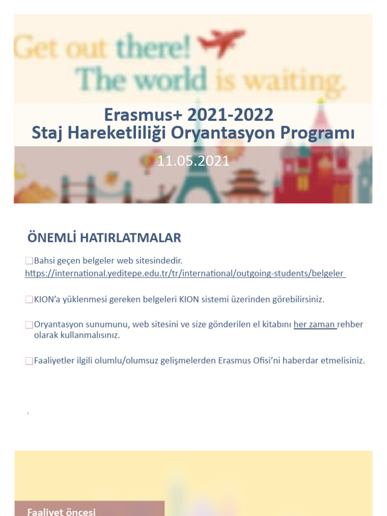 22-23 Staj Oryantasyon Sunumu | PDF
