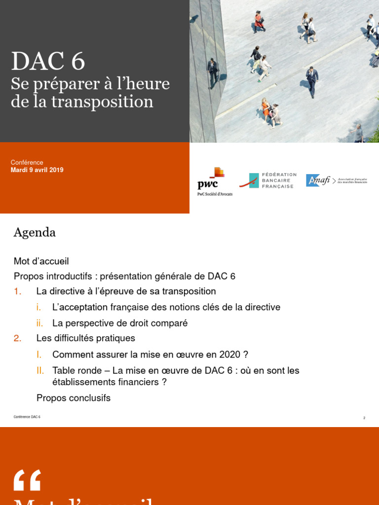 DAC 6 : Transposition et Défis Pratiques | PDF | Directive (Union ...