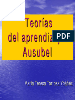 Teorias Del Aprendizaje. Aussubel