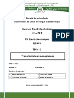 Transformateur Monophasés TP04-1