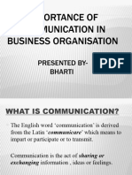 Importance of Communication Bharti