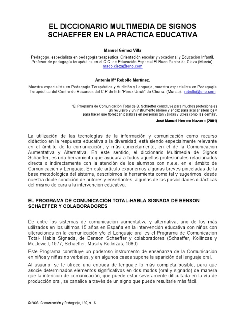 Diccionario de Signos Shaffer | PDF | Aprendizaje | Multimedia