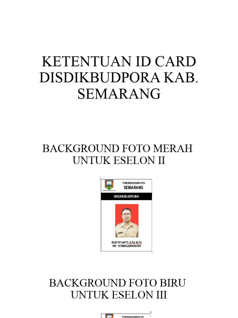 Ketentuan Warna ID Card ASN dan PPPK | PDF