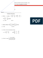 Trabalho de Matemática 2º Ano