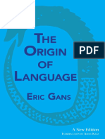 The Origin of Language A New Edition by Eric Gans