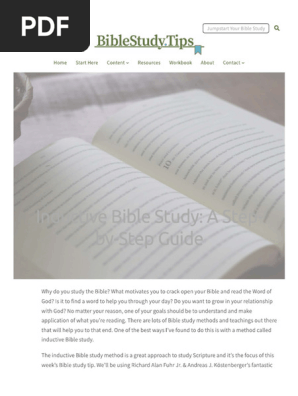 Bible Study Guide