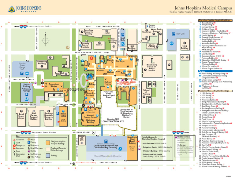 jhh-visitors-guide-map-only-pdf-health-care-clinical-medicine