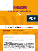 Edital Festival Literario Pretinhas Final 20 de Novembro