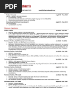 Cassandra Fitzharris Resume