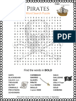 Pirates Word Search Puzzletainment