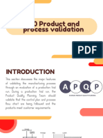 Product and Process Validation