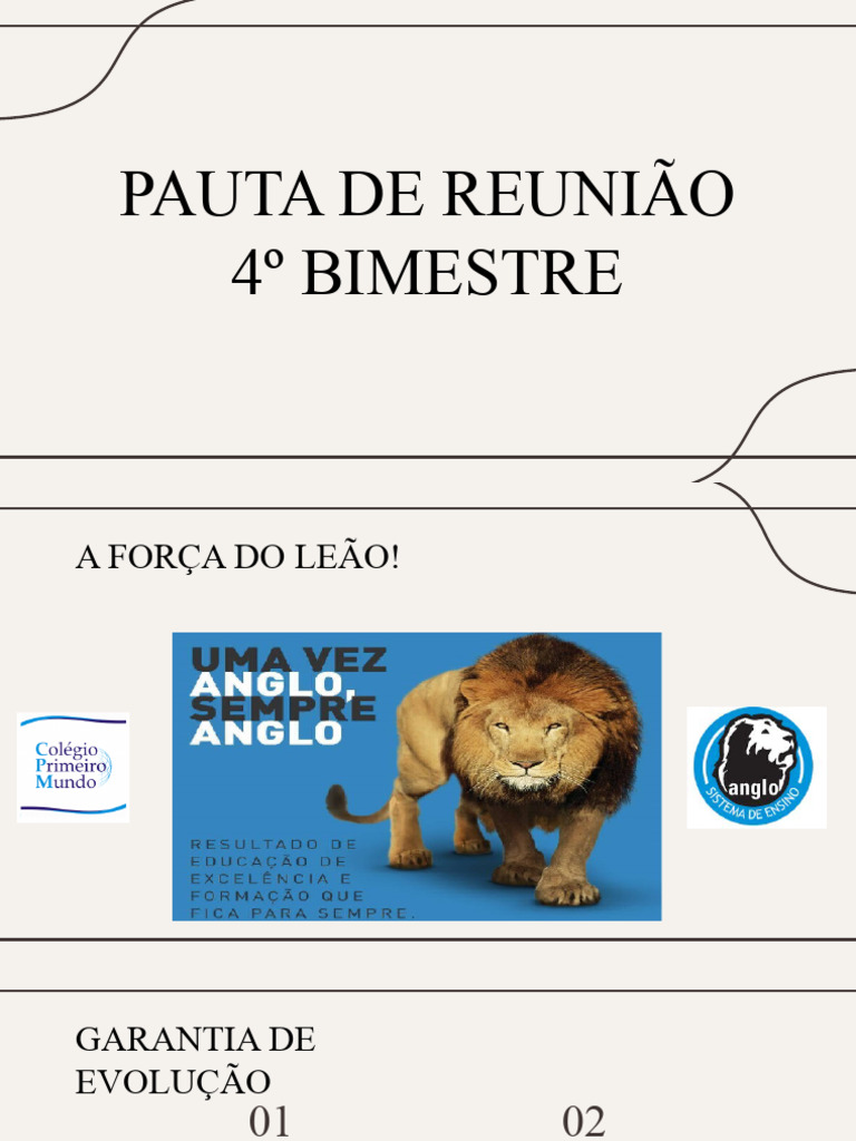 Pauta de Reunião 4º Bimestre 2024 | PDF | Carreira e Crescimento