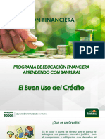 Educación Financiera El Buen Uso Del Crèdito