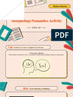 Enlg 420 Morphology Semantics Activity 2