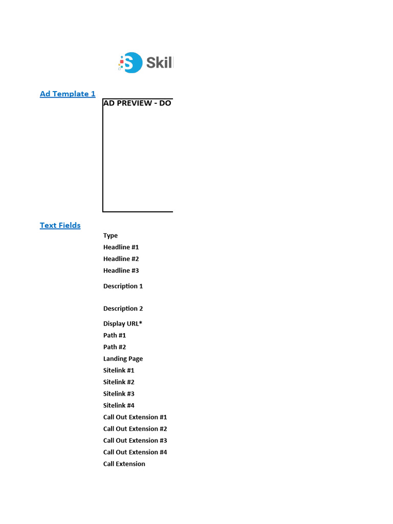 Google ads creator template shd pdf business world wide web