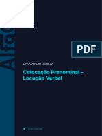 Colocação Pronominal - Locução Verbal: Língua Portuguesa