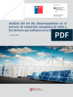 Anallisis Del Rol Del Almacenamiento en Transición Energética de Chile
