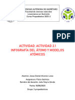 Actividad 2.1 Infografía Del Átomo y Modelos Atómicos