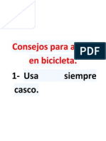 Consejos para Andar en Bicicleta