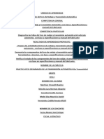 PRACTICA N°22 DESARMADO DE LA TRANSMISIÓN AUTOMÁTICA (2a Transmisión)