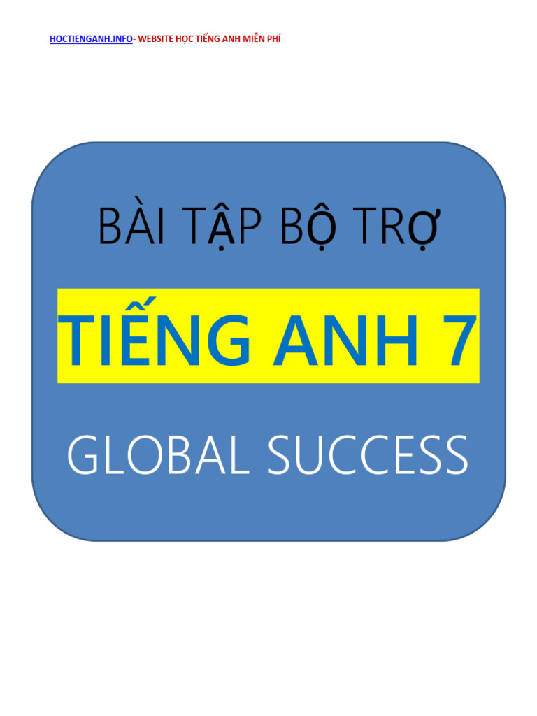Bai Tap Bo Tro Anh 7 Global Success | PDF