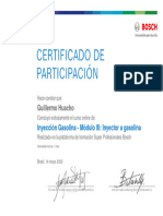 Inyector A Gasolina - Certificado