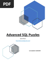 Advanced SQL Puzzles