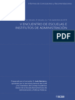 V Encuentro de Escuelas e Institutos de Administración